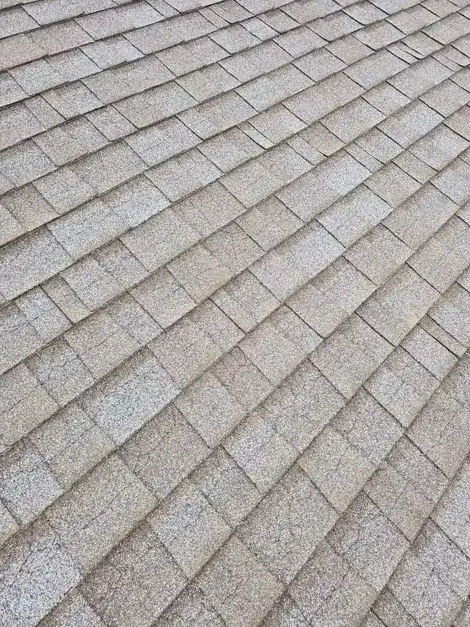 Worn asphalt shingle roof in Atwater before re-roof