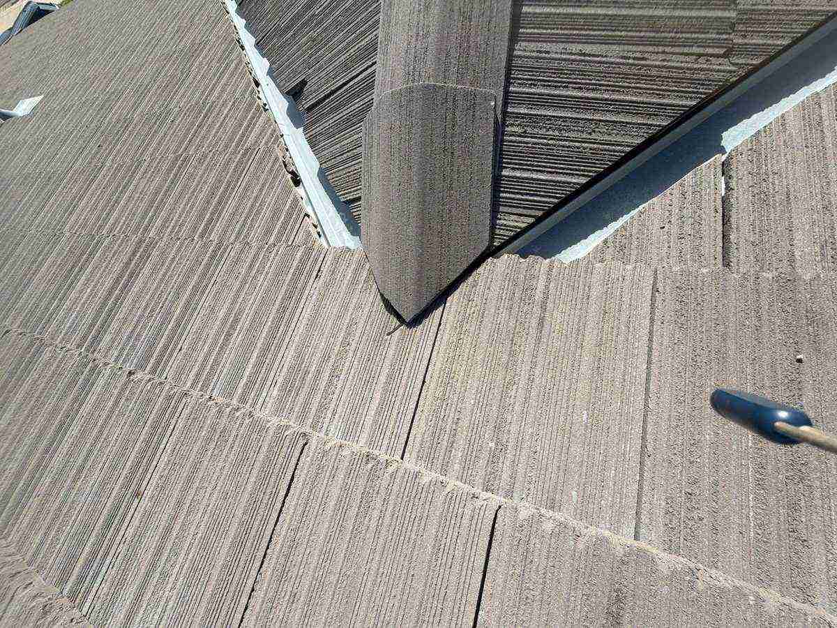 Completed tile roof repair on a Gustine home