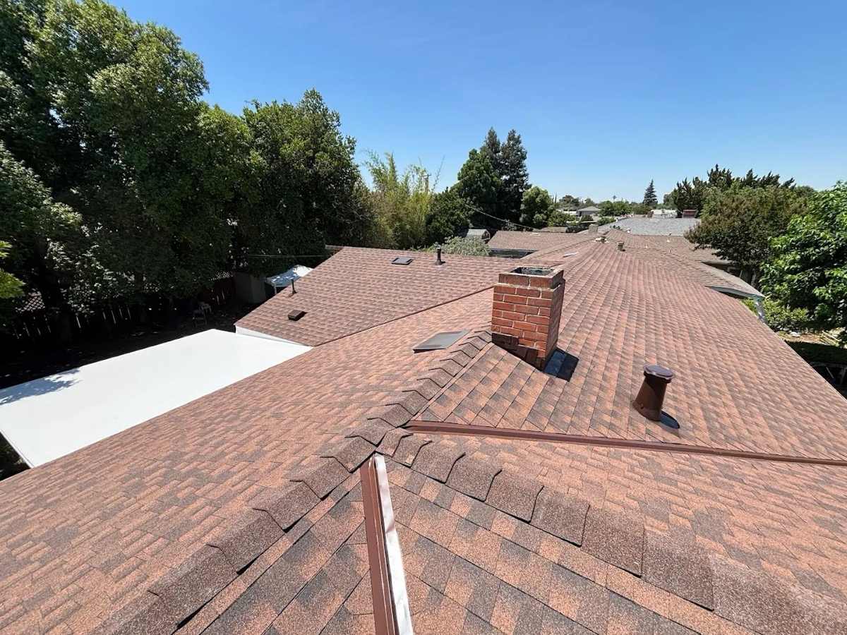 Asphalt shingle re-roof in Turlock, CA